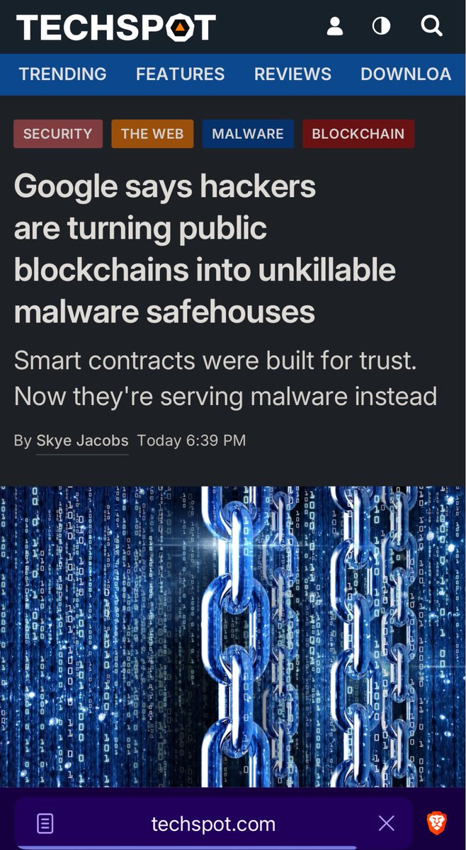 Pirat_Nation's tweet image. Google says hackers are turning public blockchains into unkillable malware safehouses
Hackers aligned with North Korea are using public cryptocurrency blockchains to conceal and distribute malicious code, adopting a technique researchers describe as a new form of untouchable…