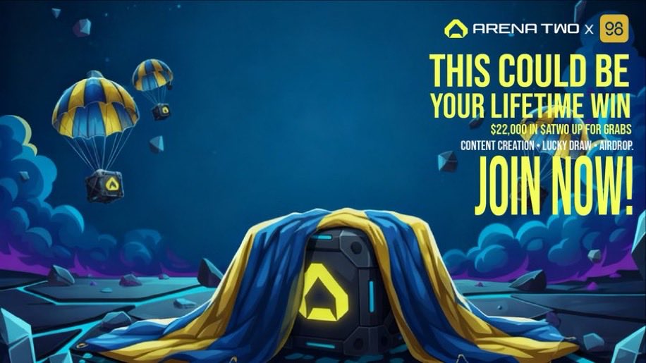 Only 3 days left to join the <a href="/arenatwoX/">Arena Two</a> x @Coin98_Wallet event! 💛

Win your share of $22,000 in $ATWO through:
🎨 Creator Hub
🍀 Social Buzz
💎 Holder Airdrop #7
Don’t miss your moment to shine! 🏆

cypheus.fun/campaign/atwo