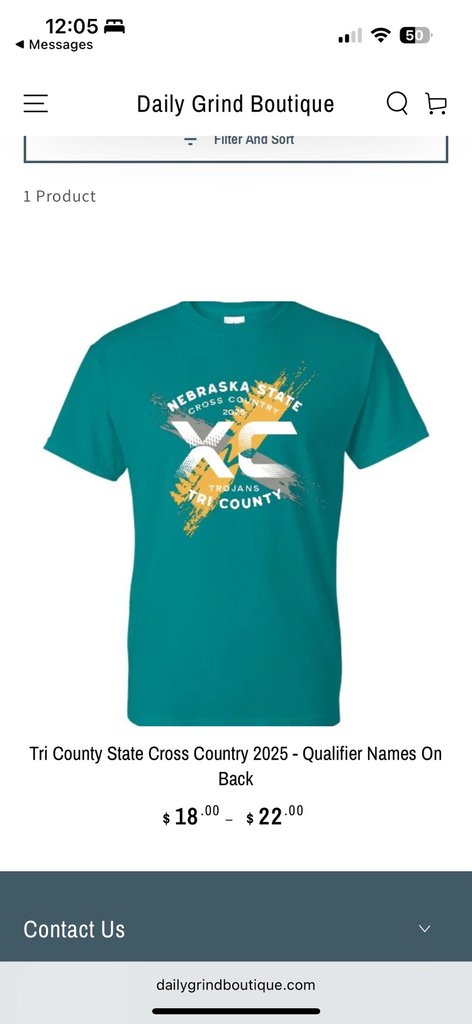 Show Your Support!
Our boys and girls cross country teams are headed to STATE! 
Order your State Cross Country T-shirt today and wear it proudly to cheer them on!

Orders are due by Monday at noon.

dailygrindboutique.com/collections/tr…