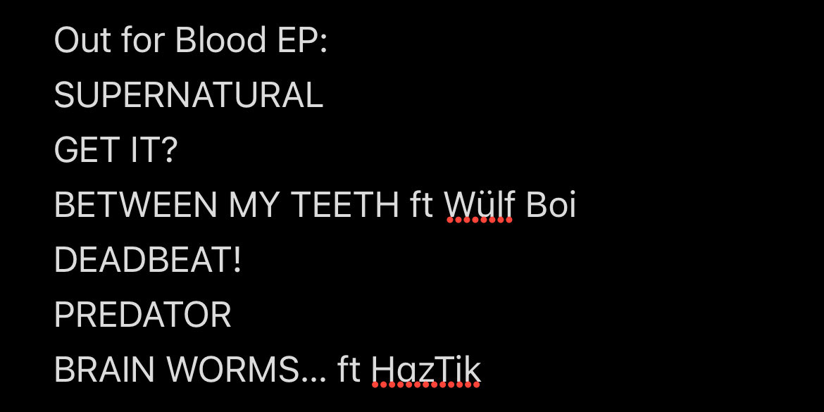 Hey how are we feeling about these tracklist names