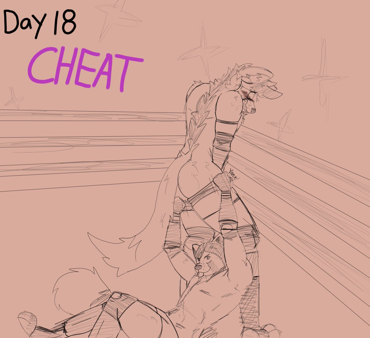 Fightober Day 18 - Cheat!

Ft. JayThePanda pulling a TOTALLY cheap move, yanking Kip's trunks down mid match to cause the maned wolf to turn into a flustered mess! Where is the ref when you need em???

#Fightober2025 #FFF