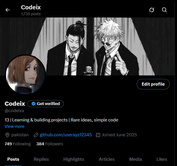 codeixx's tweet image. just changed my pfp again