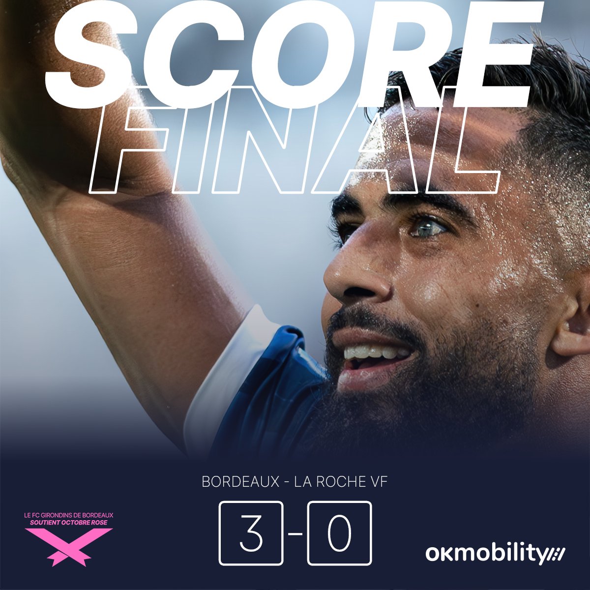 𝙑𝙄𝘾𝙏𝙊𝙄𝙍𝙀 ✌️

Auteurs d'un match plein d'envie, nos Girondins font tomber le leader devant 11 600 spectateurs. Luderic Etonde et Matthieu Villette (doublé) sont les buteurs du soir. 👏

3-0 #FCGBVFC