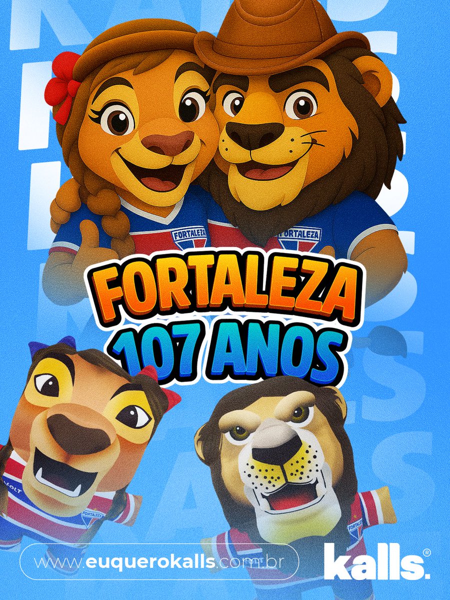 Parabéns <a href="/FortalezaEC/">Fortaleza Esporte Clube 🦁</a> pelos 107 anos de fundação. Somos felizes e honrados em também fazer parte dessa história.