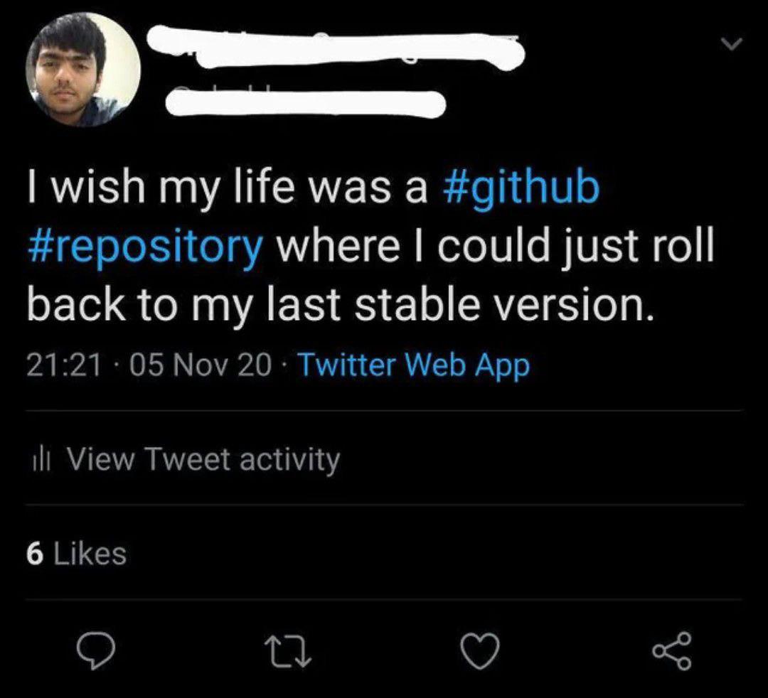 data_cyborg's tweet image. Life stability commit
 #ProgrammerHumor
 #meme