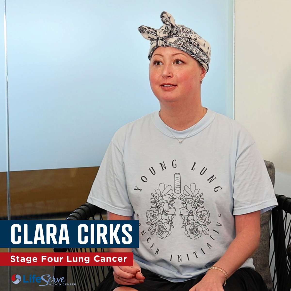Blood Donations Saved My Life

At 30 years old, Clara learned she had stage four lung cancer. “I knew I was in the hospital, but I didn't know how I got there. I remember waking up and seeing a bag of blood next to me.” 

Learn more about Clara's Story at lifeserve.info/clara