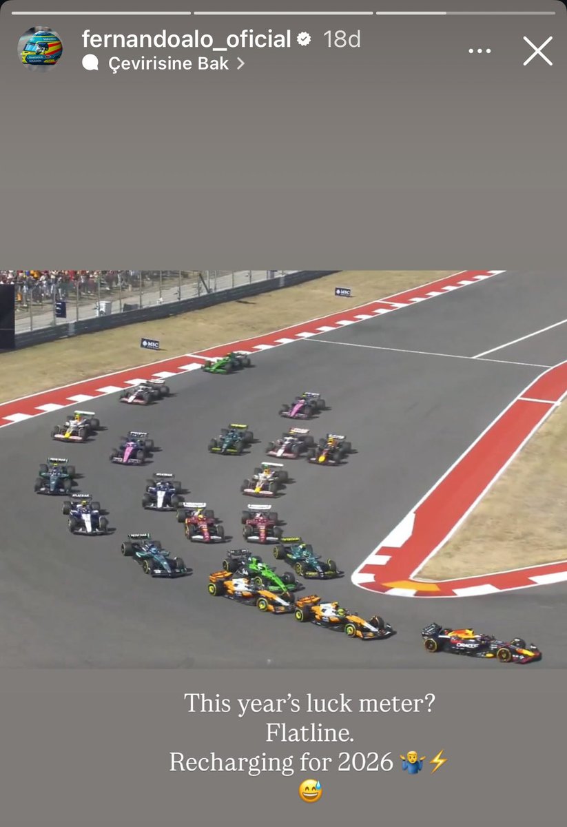 Alonso’dan “bizim cenabetlik seviyesi” paylaşımı