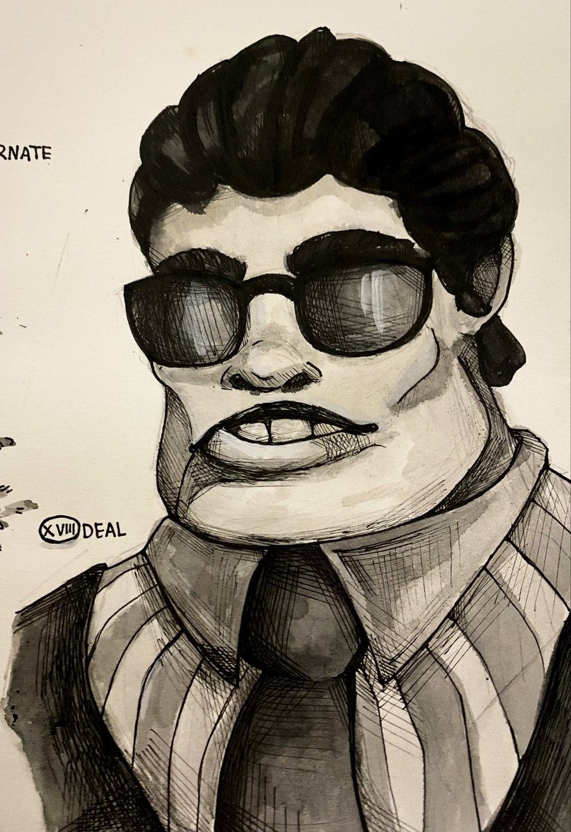 PngMarcy's tweet photo. Day 18 - Deal 😎
It's the League of Legends again, but I can't imagine anyone else in the role of the business uncle besides Dr. Mundo!!!!
#Inktober2025 #inktober2025day18 #LeagueOfLegends #LeagueOfLegendsFanArt #DoctorMundo #DrMundo https://t.co/KCBe4mADZs
