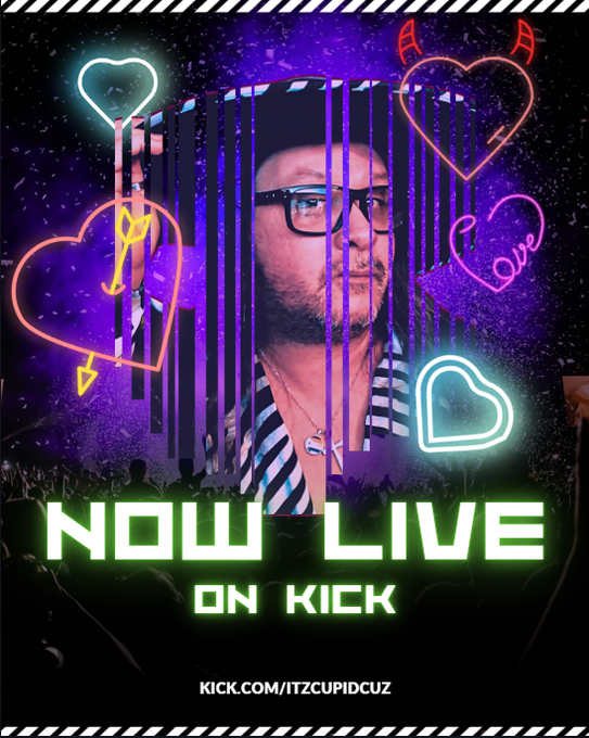 itzcupidcuz's tweet photo. SABADO GIGANTE!  More variety as the day goes by with the @kick community!  Don't miss out on the raffles for the giveaways!

@KickRetweetz #KickStreamers #pickkick #teamriseabove

https://t.co/wC0Rg51Nu1 https://t.co/Zm30l6ZiFq