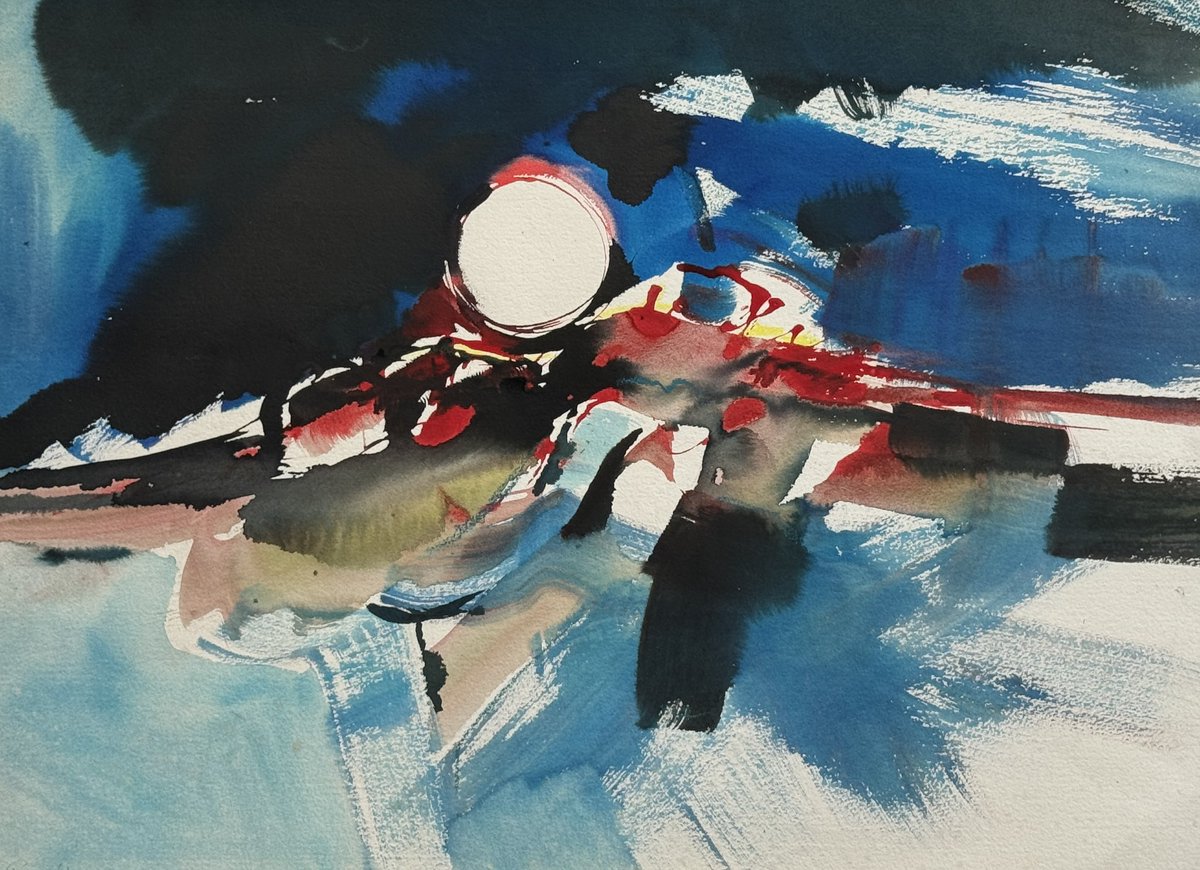 gallerycheshire's tweet image. New In: 
Full Moon by the late Peter Oliver. 

#peteroliver #MidCenturyModern