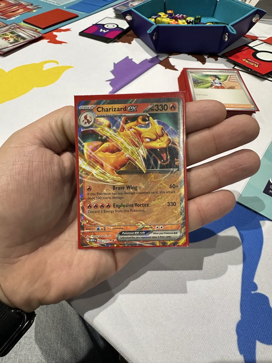 CSSully's tweet image. Increased my nerd cred!
Just learned to play Pokรฉmon at Twitch Con!! Won my first game with Charizard!
Thanks @Jace_CD @Develon_2