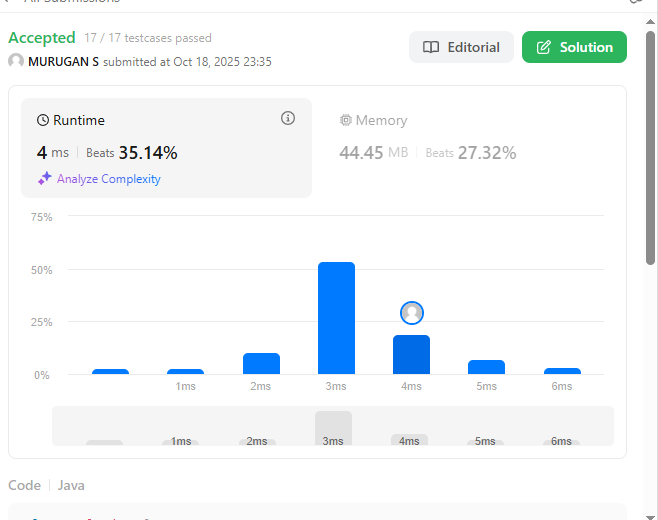 Murugan_S7's tweet image. Solved monotonic stack problem on leetcode
496. Next Greater Element I
#LearnInPublic  #LearnDSA