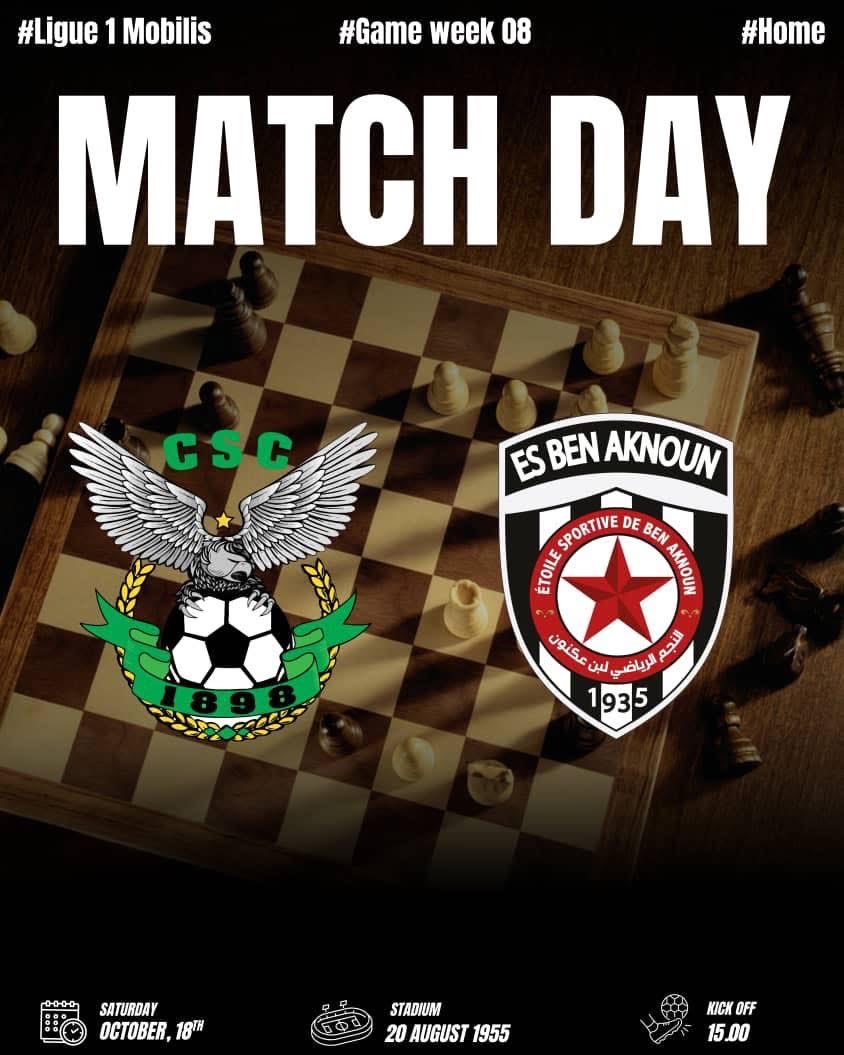 ESBA_fans's tweet photo. 🔴⚫️ يوم المباراة |  𝐆𝐀𝐌𝐄 𝐃𝐀𝐘

⚽️ الرابطة المحترفة الأولى موبيليس 

🧭  الجولة الثامنة 8️⃣

⏳ نجم بن عكنون 🆚️ 
النادي الرياضي القسنطيني 

⏱️ الساعة 15:00

🏟ملعب 20 اوت 1955 بالعناصر

#ESBAvsCSC
#مفخرتنا_النجم 🔴⚫️
#FiertéESBA 🔴⚫️ https://t.co/9a9zzMtGzw