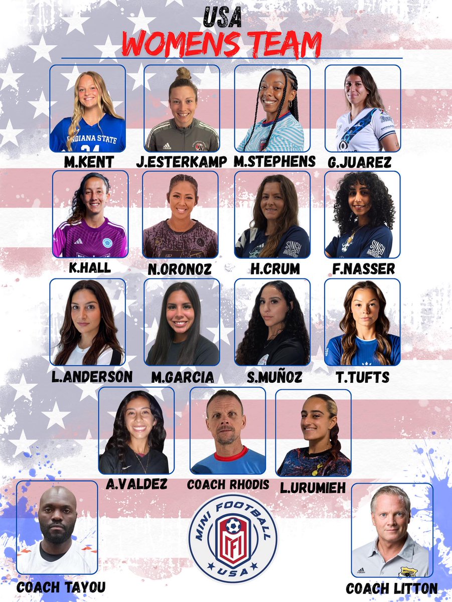 USA Minifootball Women's roster for today in Oklahoma City at World Soccer Fest 
youtube.com/watch?v=zh7you…  #IndoorSoccer