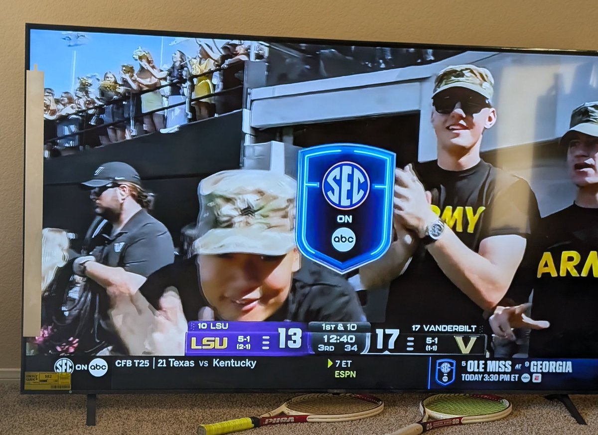 Vandy Army ROTC cheering on the Commodore Crew... God Bless Nashville and TN!