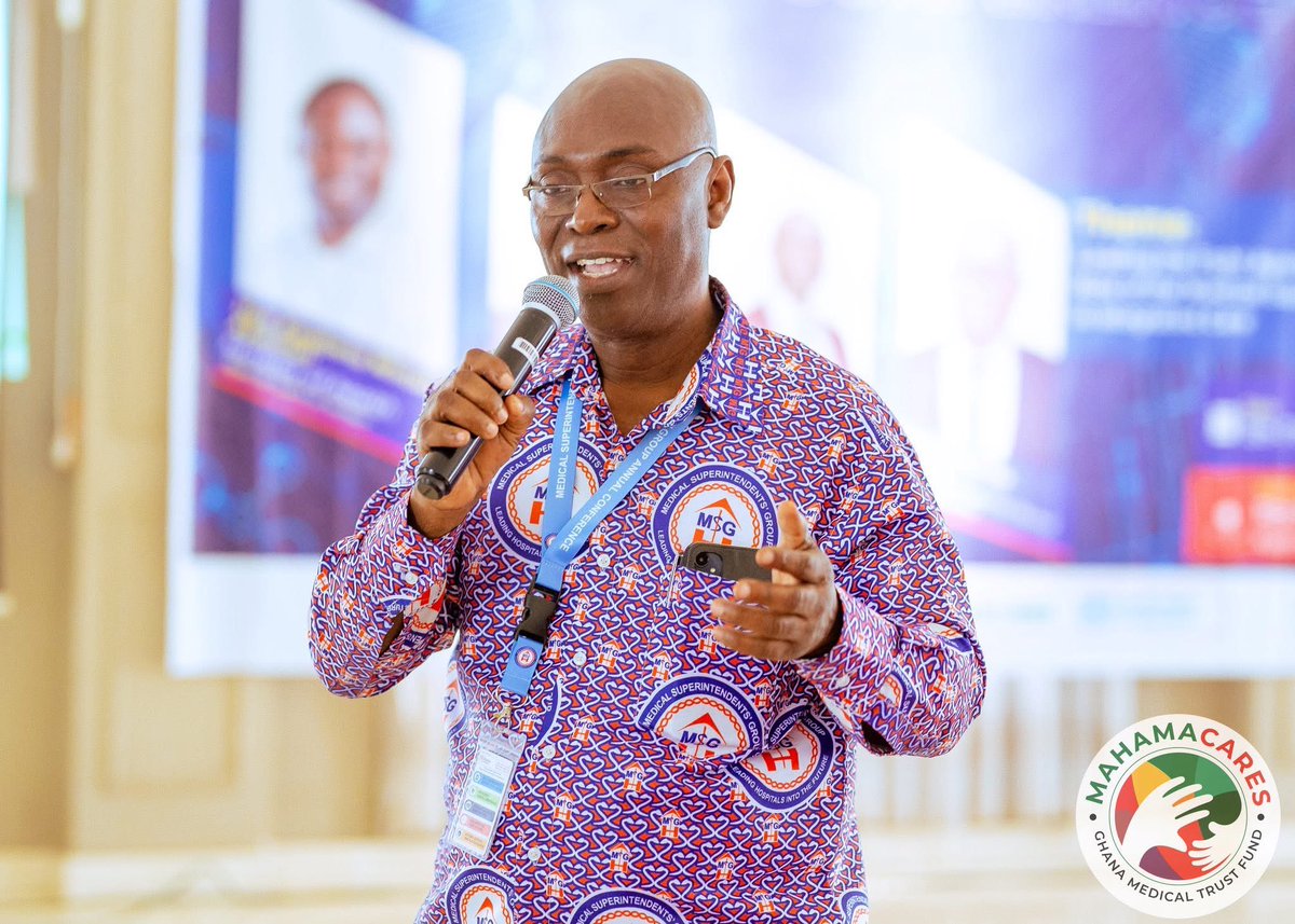 kipomantu's tweet image. Yesterday, I had the privilege of making a presentation on behalf of the Ghana Medical Trust Fund to medical superintendents of our public hospitals, where I outlined the vision, policy framework, and structure of the Fund.

#MahamaCares