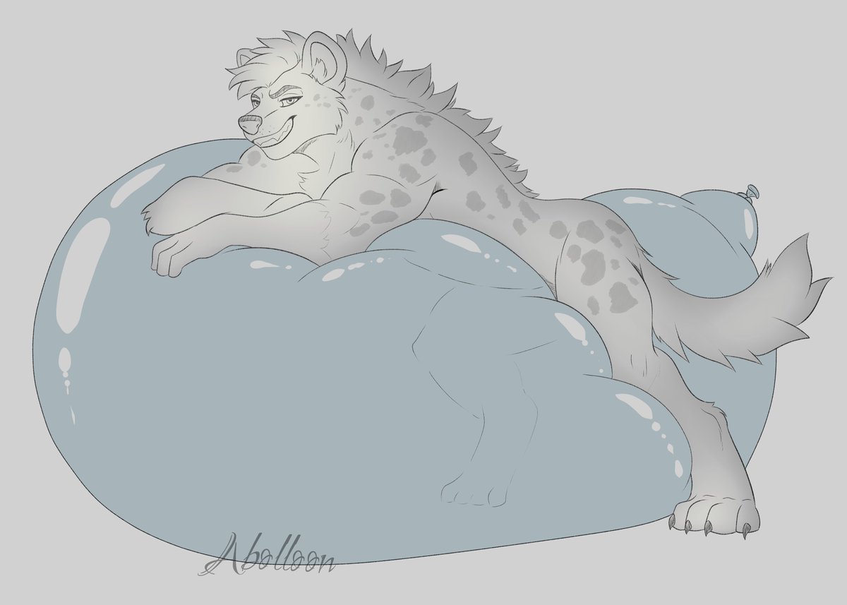 abolloon's tweet photo. <Squishy Hyena sketch> 

Did some time off of drawing so nice to come back with this guy 🤭
#squeakysaturday #Balloon #Hyena #looner https://t.co/AzzdqaSUSy