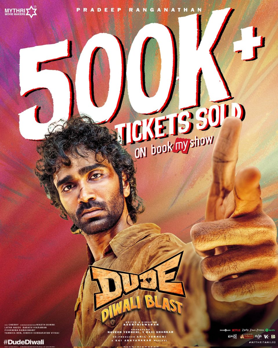 Emotions ni manchi ga blend chesaru 👏
#Dude