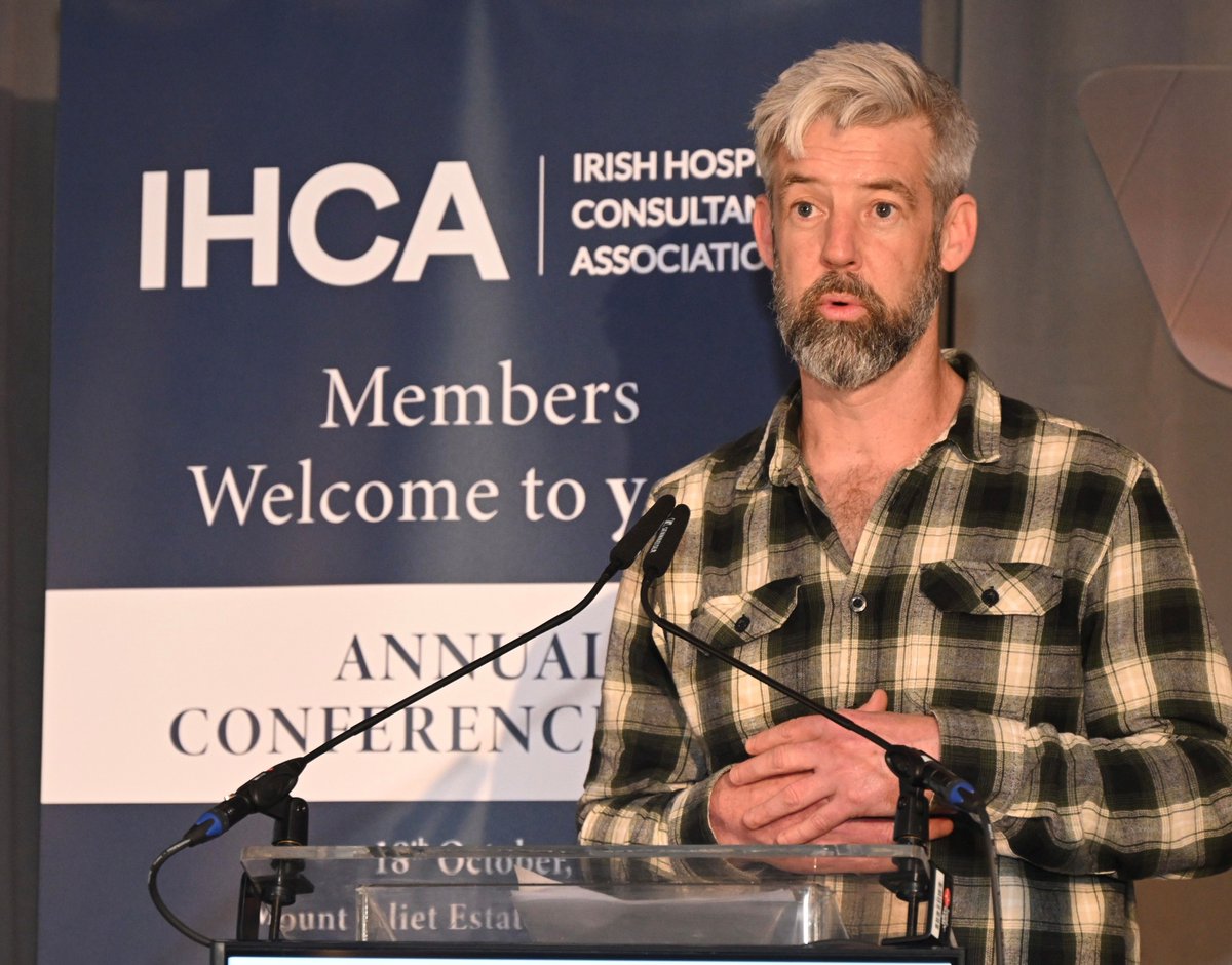 Programme Manager @Trocaire Eoin Hamill begins the afternoon session of the IHCA Annual Conference in Kilkenny with an overview of the charity’s work in Gaza #IHCA2025