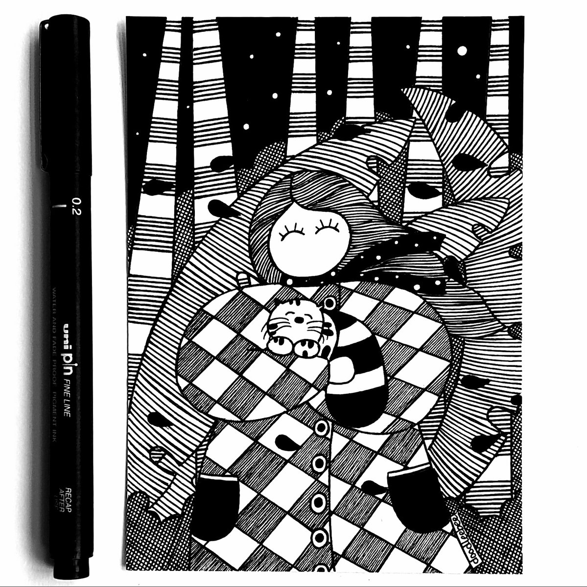 Inktober Prompt 18 - Deal

We made a deal to be friends forever,
To weather the storms of life together,
To always uplift each other,
In happiness and in chaos.
Meow!

#Doodleebee #inktober2025 #inktober #caturday #friendship #artwork