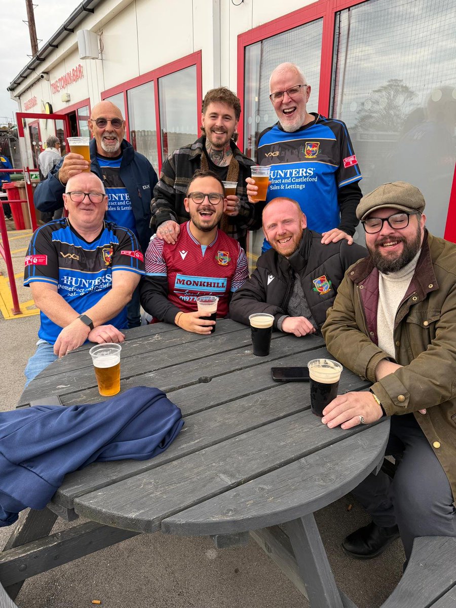 And we are here in Brid. C'mon lads #UTC #TheShedOnTour #Pontefractcollieries