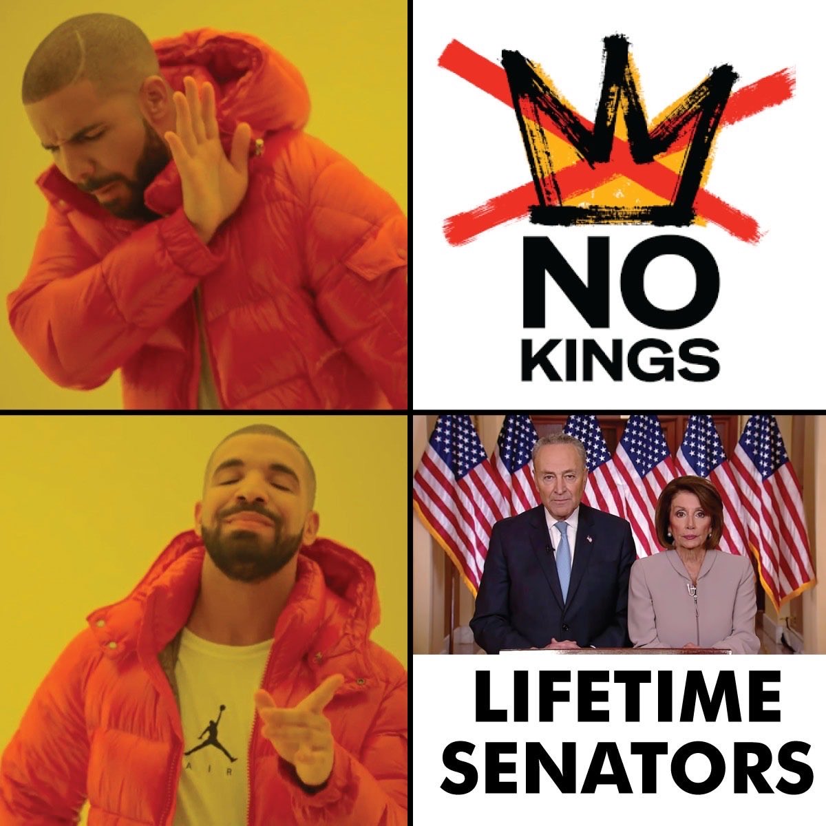 Can we all agree on term limits? 

NO KINGS!