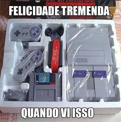 nunca vou esquecer o dia que ganhei eu super nes