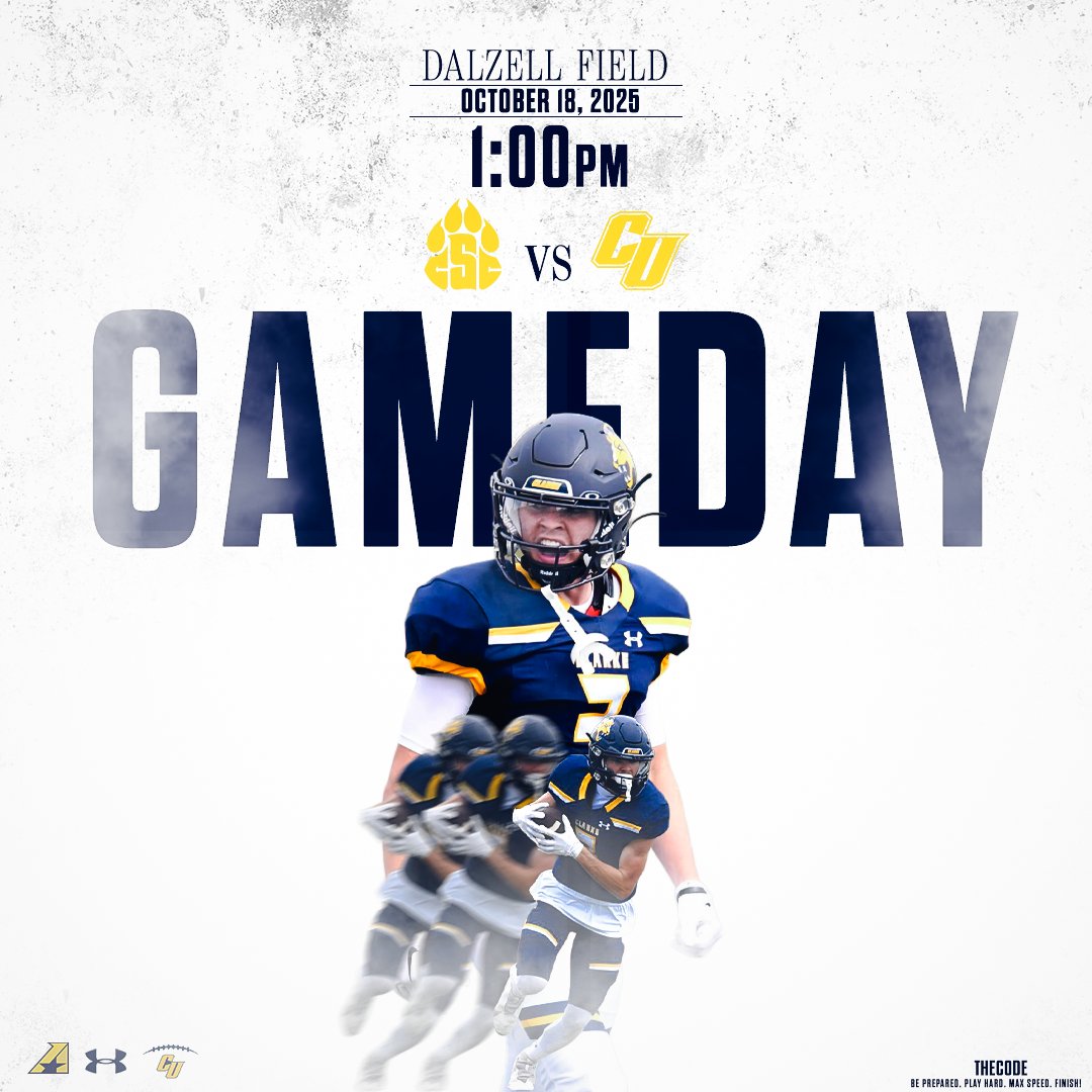 ClarkePrideFB's tweet image. Homecoming at Dalzell! 
1PM Kickoff. Let’s work. 💪🦁
#THECODE #WINWITHINTENTION