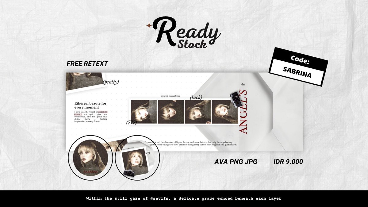 sevlfs's tweet image. bantu repost/rt yaa, makasii🤍     

aku membawa layout ready stock western dari katalog baru aku "The Angel's" yang siap dibawa pulang ke dm/tele aku sekarang! price 9k/each dan payment by QRIS yaa^^ anyway aku juga open by request!

#zonauang #zonajajan