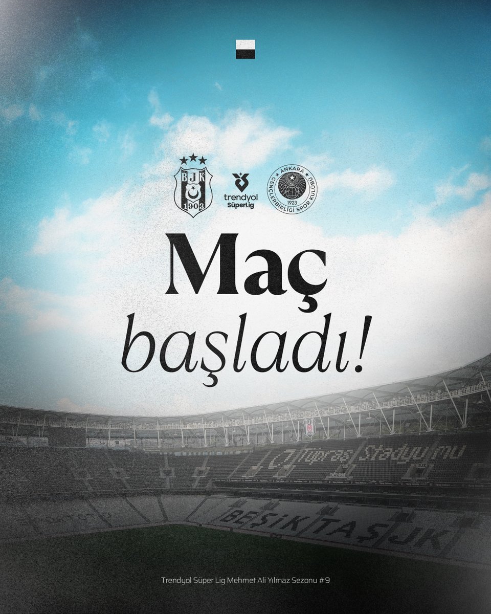 Maç başladı, haydi Beşiktaş! 🦅

⬛⬜