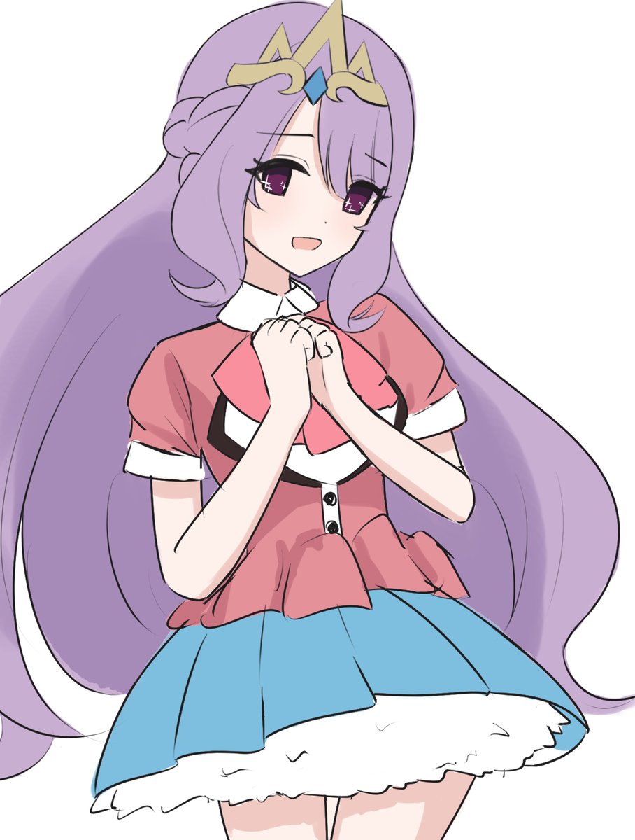 #プリコネ版深夜の真剣お絵描き60分一本勝負
ヴァイオレット様もアイドルに