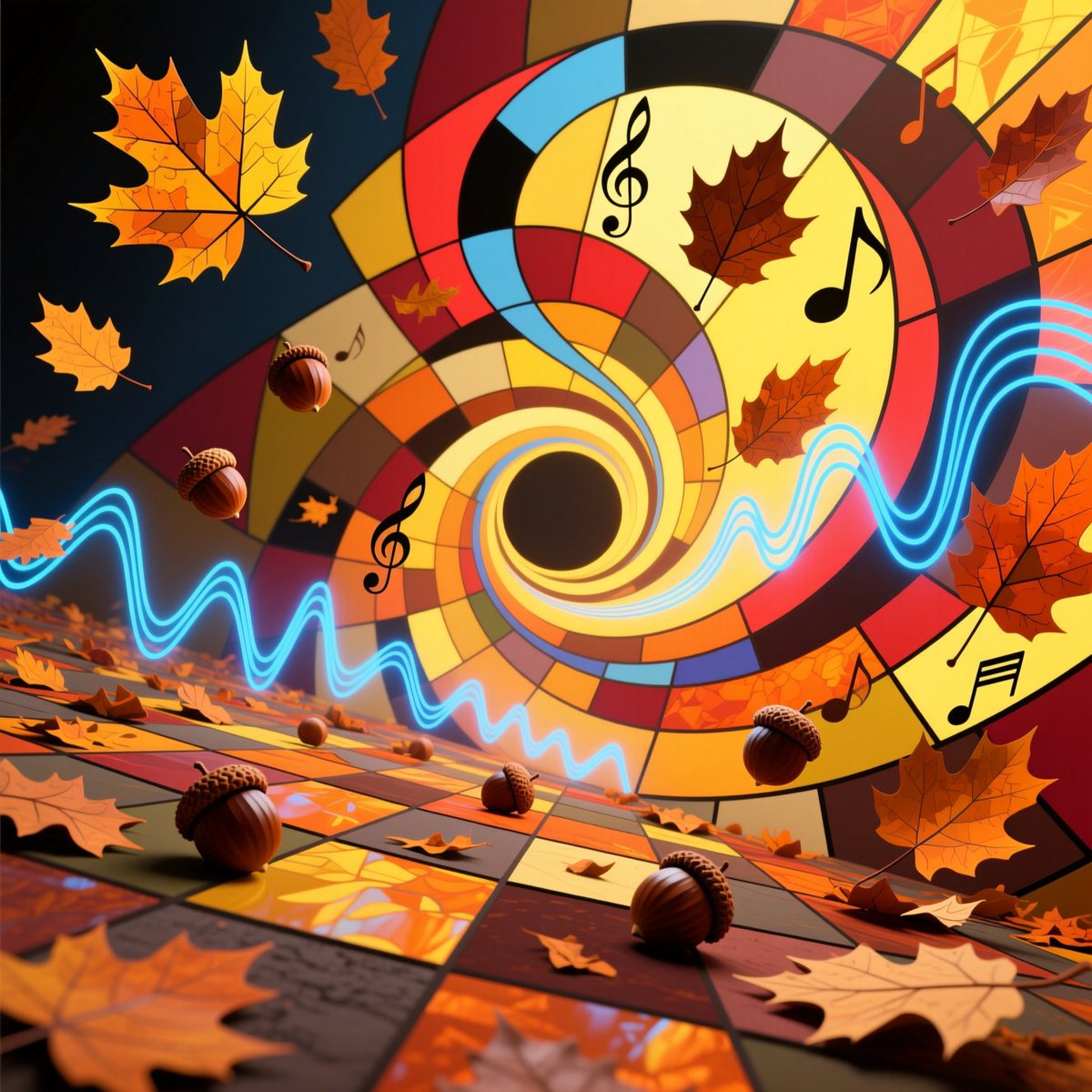 LuzzaNft's tweet photo. ๐ Autumn's Crescendo
๐ฐ As autumn falls, music rises.
Leaves spiral, acorns float and silence hums a tune.
This is the seasonโs crescendo, where time bends and color sings
โถ๏ธ 5 editions
โถ๏ธ 5 #tezos
#objkt #Autumn #NFTArt
#tezosart #ArtCollection
๐Link as Reply Post https://t.co/VQbzDYSbq1