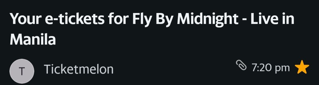 Got my ticket! And I'm getting ready to have a Super Fine time enjoying FBM's performance next year! YEEEESSSSSS!!!!! SA WAKAS!!!!!

#FlyByManila2026