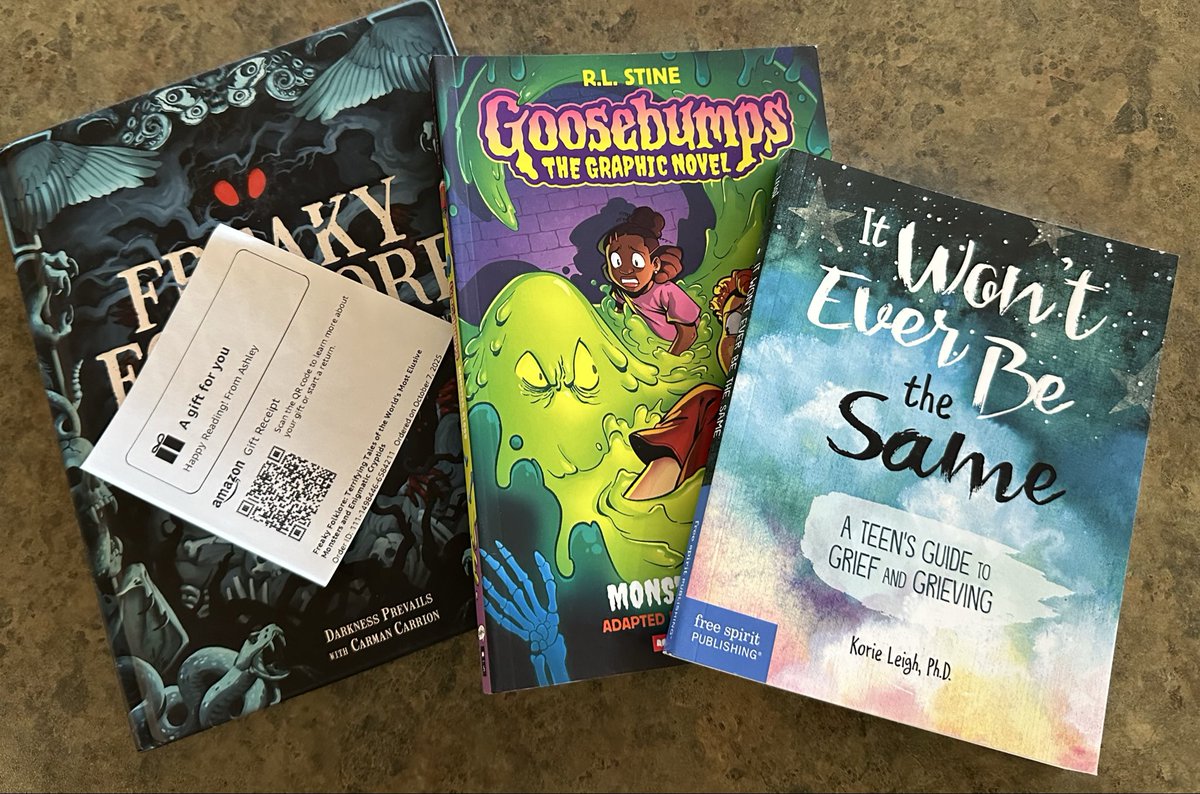 We had a special delivery from the #bookfairy! I can’t wait to share these books with our kiddos! If you’d like to be a book fairy to our students, there’s a link in the bio. 🧚 📖 
#bookfairy #amazonwishlist #schoollibrarians #middlegradesbooks