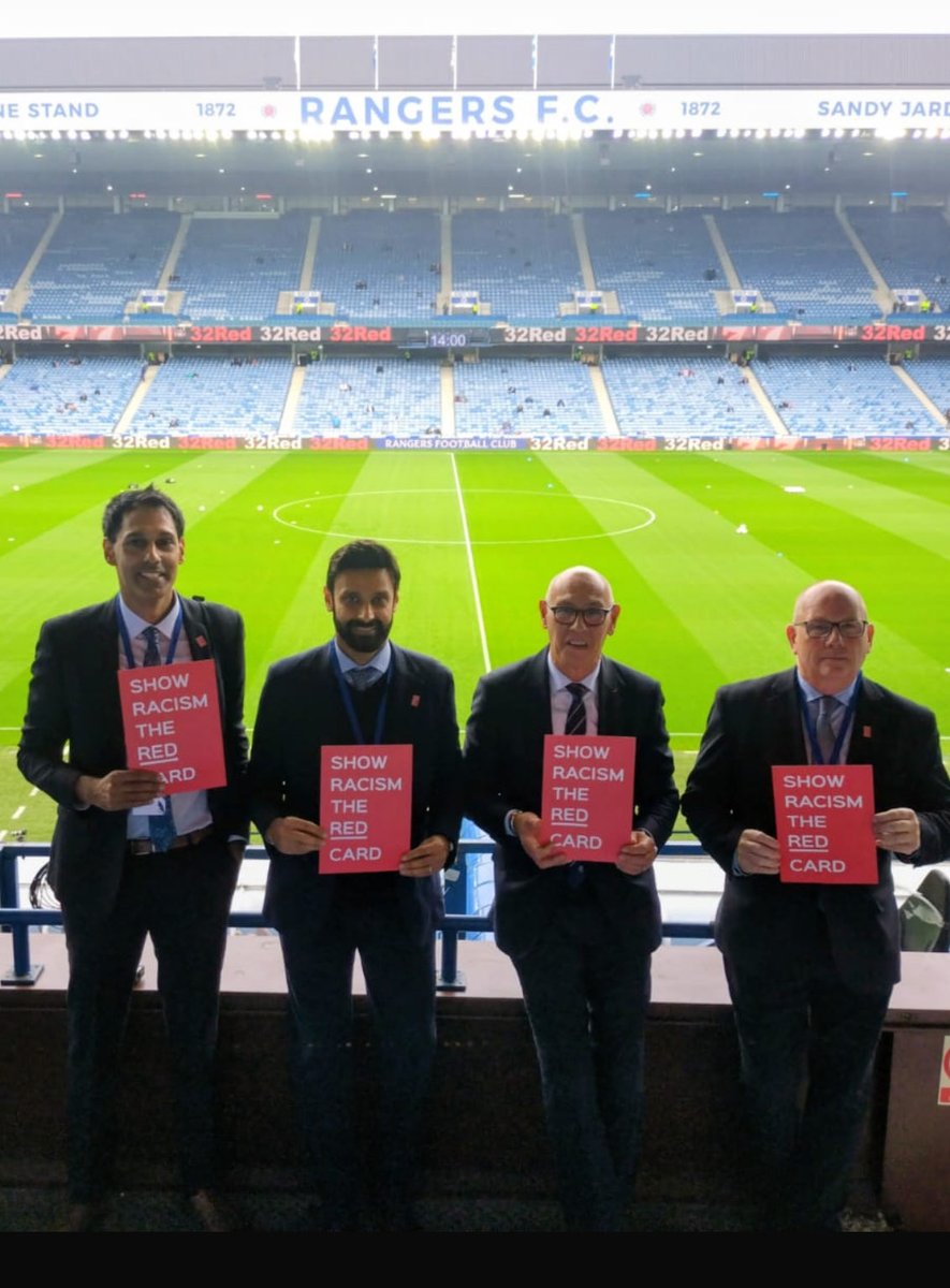 Show Racism the Red Card 🏴 (@srtrcscotland) on Twitter photo Massive thank you to <a href="/RangersFC/">Rangers Football Club</a> for hosting us today. We were delighted to be joined by our friends Mark Hately, Dan Henderson, Gully Singh and Atta Yaqub 🟥
#MatchAction25 #WRD25 #TogetherWeAreStronger Massive thank you to <a href="/RangersFC/">Rangers Football Club</a> for hosting us today. We were delighted to be joined by our friends Mark Hately, Dan Henderson, Gully Singh and Atta Yaqub 🟥
#MatchAction25 #WRD25 #TogetherWeAreStronger