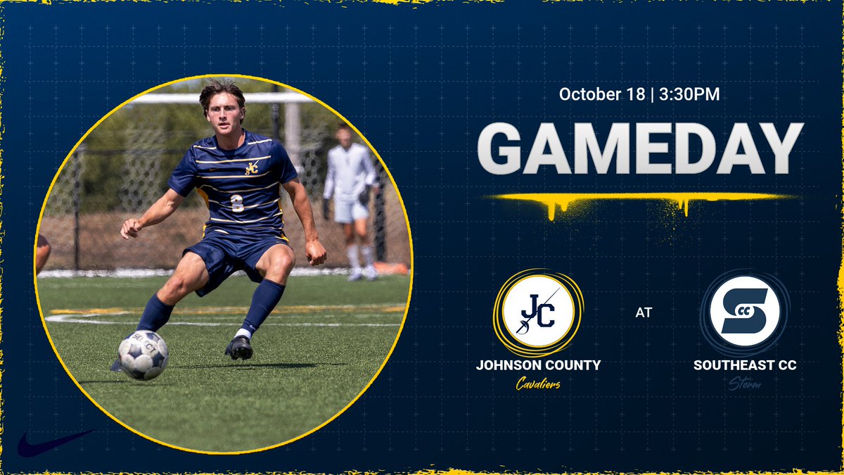 GAMEDAY ALERT: Cavaliers vs Southeast CC Storm! It's an away match starting at 3:30 PM. Let's show our support for our team! #GoCavs #JcccMsoc #LocalTalent #PathwayToTheNextLevel