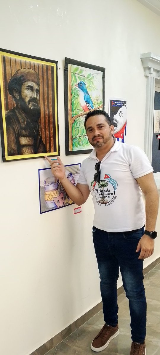 Ena Elsa Velázquez Cobiella (@elsa_ena) on Twitter photo La Brigada de Instructores de Arte de Malabo, inauguró la EXPO:#LaCulturaSalva en la sede de la Embajada de Cuba en Guinea Ecuatorial en saludo al Día de la Cultura Nacional. <a href="/PresidenciaCuba/">Presidencia Cuba 🇨🇺</a> <a href="/DiazCanelB/">Miguel Díaz-Canel Bermúdez</a> <a href="/MMarreroCruz/">Manuel Marrero Cruz</a> <a href="/feemdecuba/">@FEEMdeCUBA</a> #CubaMined <a href="/MallulyDiaz/">Malluly Diaz</a> <a href="/CuGEcuatorial/">EmbaCuba Guinea Ecuatorial</a> @cubanaGe La Brigada de Instructores de Arte de Malabo, inauguró la EXPO:#LaCulturaSalva en la sede de la Embajada de Cuba en Guinea Ecuatorial en saludo al Día de la Cultura Nacional. <a href="/PresidenciaCuba/">Presidencia Cuba 🇨🇺</a> <a href="/DiazCanelB/">Miguel Díaz-Canel Bermúdez</a> <a href="/MMarreroCruz/">Manuel Marrero Cruz</a> <a href="/feemdecuba/">@FEEMdeCUBA</a> #CubaMined <a href="/MallulyDiaz/">Malluly Diaz</a> <a href="/CuGEcuatorial/">EmbaCuba Guinea Ecuatorial</a> @cubanaGe