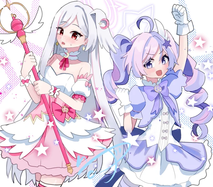 マジカル可愛すぎて配信で書かせていただきました～!3時間?ドロしていた…! スズミ・レイサかわいすぎるよ～～～～!イベント楽しみ!