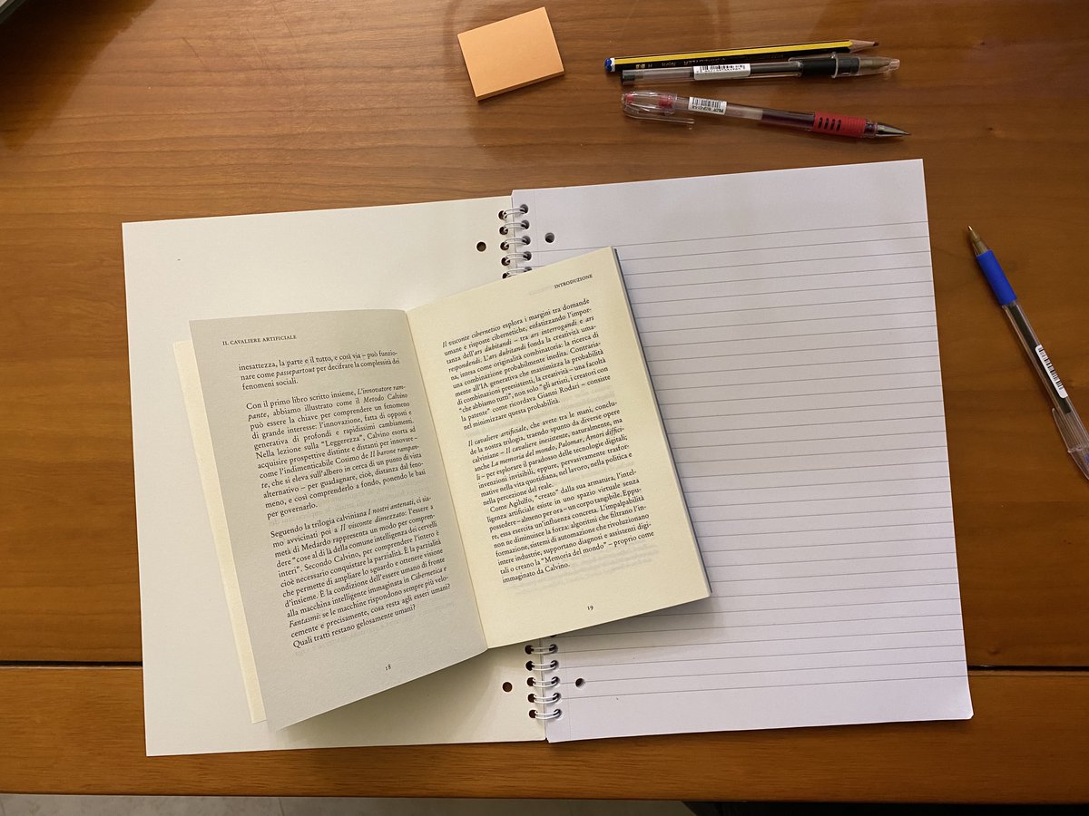 ILGalgano's tweet image. #readytoread &quot;Il cavaliere artificiale&quot; #andreaprencipe #massimosideri #saggio #luissuniversitypress #italocalvino #ilcavaliereinesistente #lezioniamericane