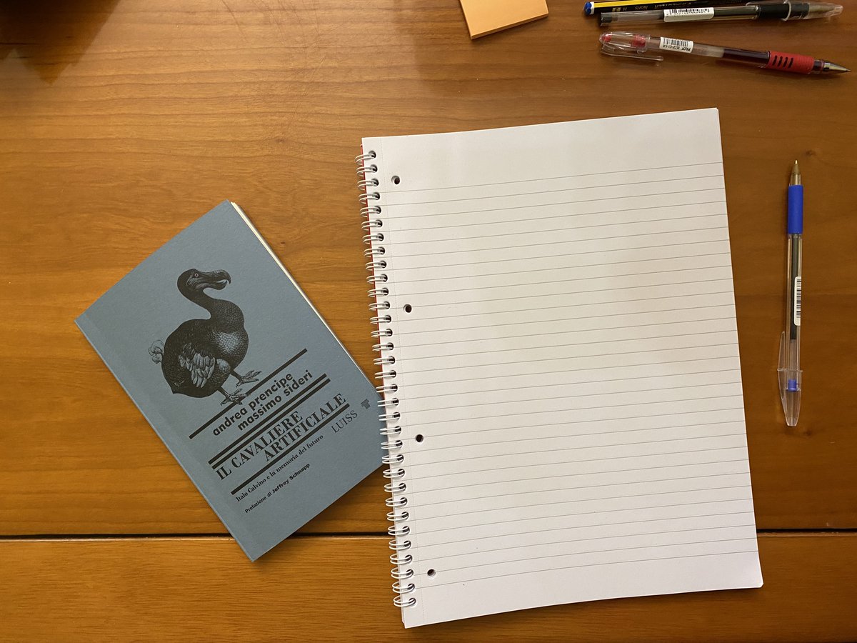 ILGalgano's tweet image. #readytoread &quot;Il cavaliere artificiale&quot; #andreaprencipe #massimosideri #saggio #luissuniversitypress #italocalvino #ilcavaliereinesistente #lezioniamericane