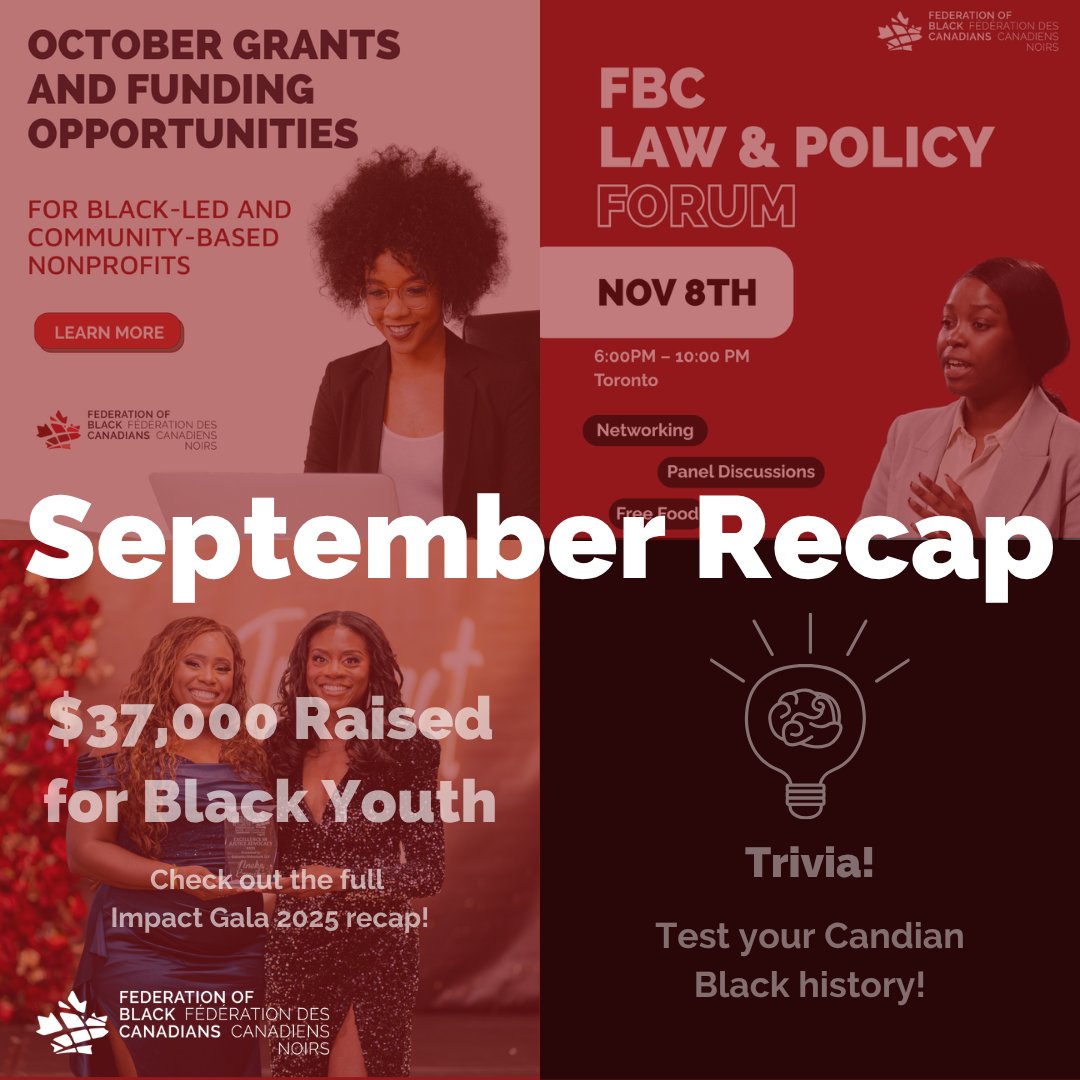 September Recap is here! This month was one for the books — filled with impact, learning, and community celebration. Here’s what we accomplished together:

Catch all the highlights and see what’s next: zurl.co/rEvNa 

#MonthlyRecap #BlackExcellence #CommunityImpact