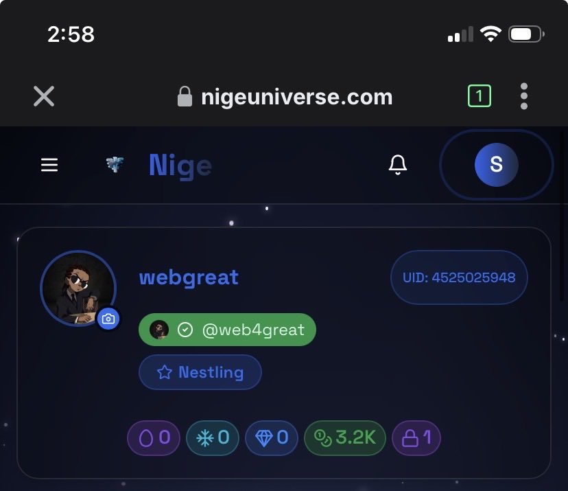 great_can_code's tweet image. Flaunt your nige universe profile btw 
Let’s see some whales 🐋 

Meanwhile Follow @NigeOfficial and @StephySamavi 

Gnige
