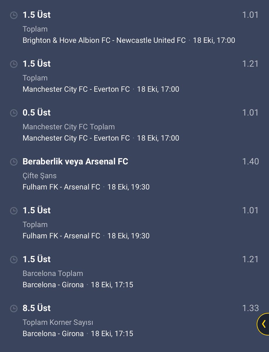 CapitalBey10's tweet photo. Trabzonspor 02 Ç ve Toplam 1.5 Üst
Beşiktaş 2 Gol Atar 9 Korner Olur
Galatasaray 0.5 Üst Toplam 1.5 Üst 02 Ç
Brighton (+1.5) Handikap 1.5 Üst
Manchester City 0.5 Üst Toplam 1.5 Üst
Arsenal 02 Ç Toplam 1.5 Üst
Barcelona Takım 1.5 Üst 9 Korner Olur 

Toplam 21 Oran

🥳 Bahsegel : https://t.co/ofAeCCkToV

🥳 Wepari : https://t.co/vFQAmxZVGB

Promosyon Kodu ( CPT )

🥳 Bettilt : https://t.co/MiihwZQ5vK