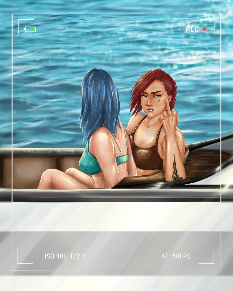 I guess that goes both for #FamousViWeek and #FamousCaitlynWeek Day 6: Paparazzi 

And yes, that's a canonically accurate Vi gesture btw 😁 

#caitvi #arcane