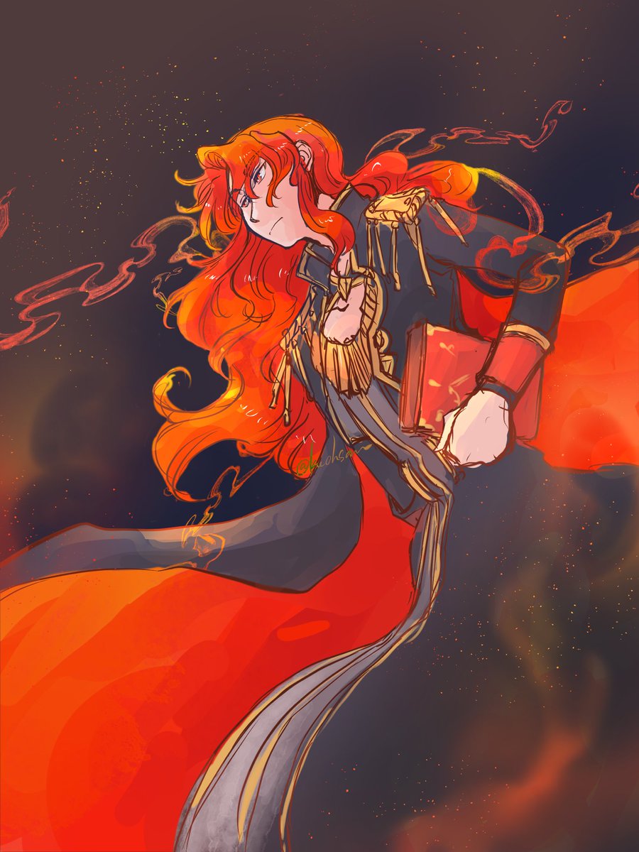 kuohsan's tweet image. #FE版深夜の真剣お絵描き60分一本勝負
「赤色のキャラクター」
ぬおぉぉ❤️🫶🫠✨