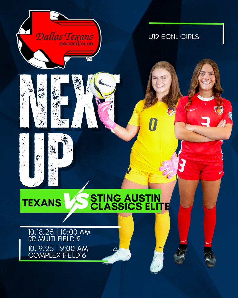 Ready to roll this weekend in Austin and SA! <a href="/DTexansSC/">Dallas Texans Soccer Club</a> <a href="/ECNLgirls/">ECNL Girls</a>
