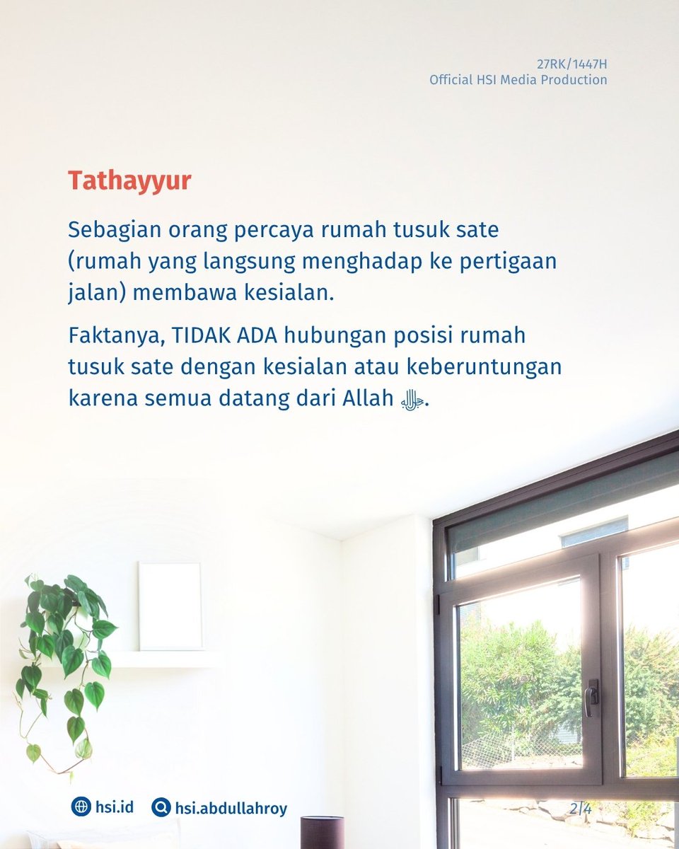 hsiabdullahroy's tweet photo. Tahun 2025 masih percaya tahayul? Jangan, ya! Yuk, pelajari ilmu agama lebih baik agar terhindar dari keyakinan yang sia-sia.  

Thatayyur apalagi yang banyak beredar disekitar Antum? https://t.co/tAnDSewfBr