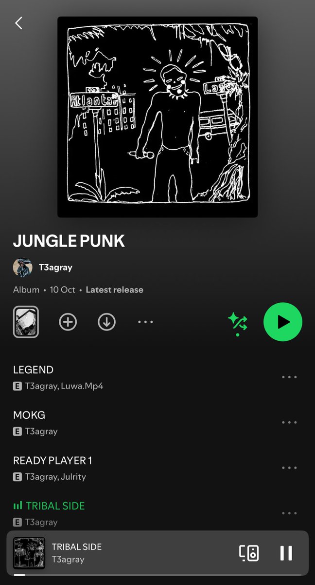 PerfectMipo's tweet image. Too active for @t3agray 😂😂🔥
Check out his new album “Jungle Punk” ❤️