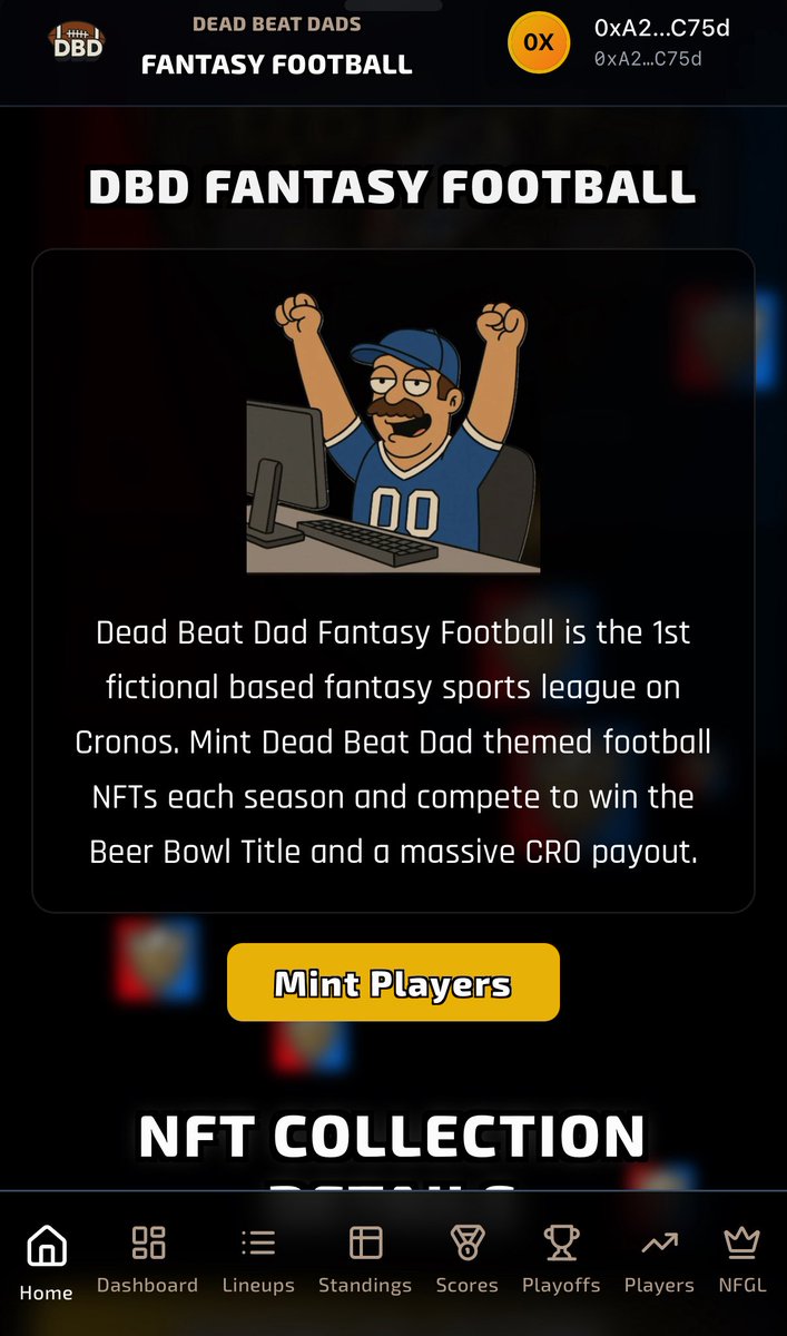 📢 ANNOUNCEMENT 🏈

Hold on to your Season 2 DBDFF NFTs at the conclusion of the season. 

I repeat, do NOT floor them or burn them. This is your warning 😉

$DADDY has something planned. 

#CRO #GameFi