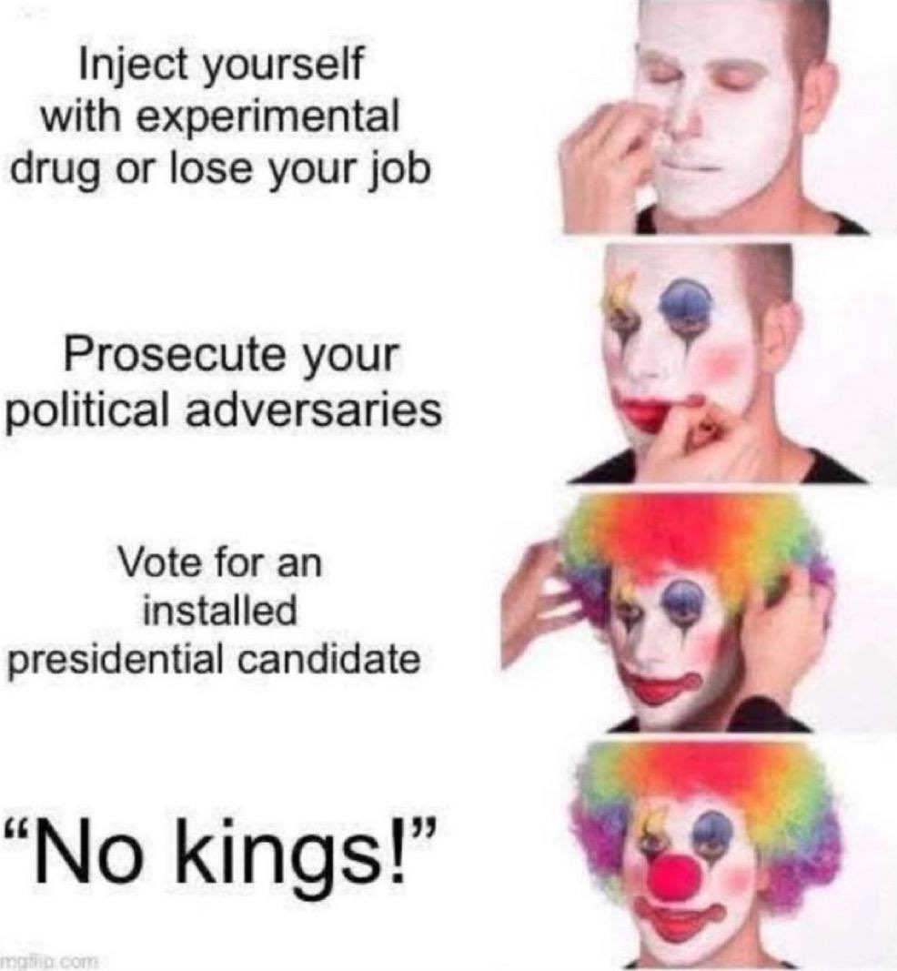 No kings! 🚫👑 
#NoKingsDayOct18th #NoKings